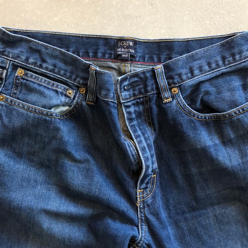 J Crew The Bleecker Jeans.
